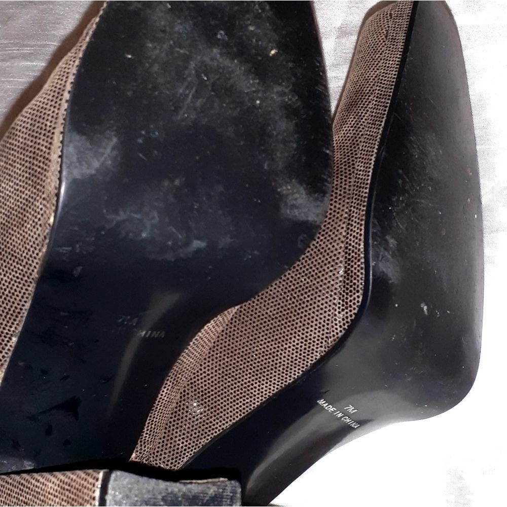 9 & Co. Slingback Booties Size 7M Brown - Picture 7 of 7